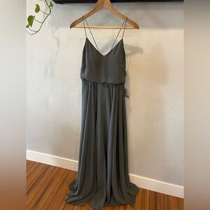 NWT Jenny Yoo collection, gray maxi dress size 6